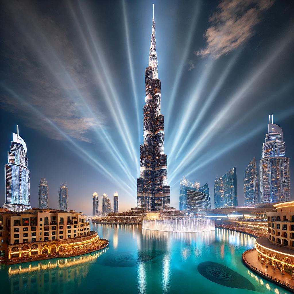 Burj Khalifa at sunset