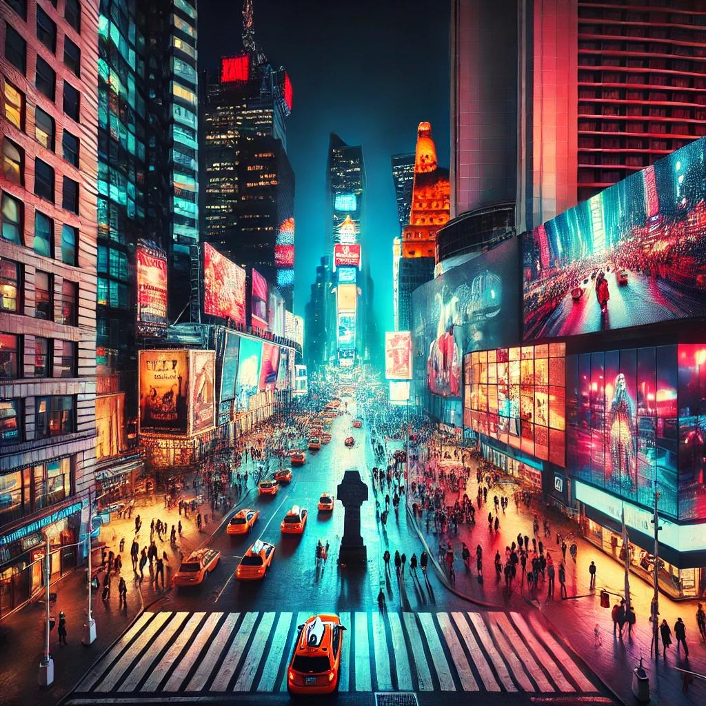 Times Square at night